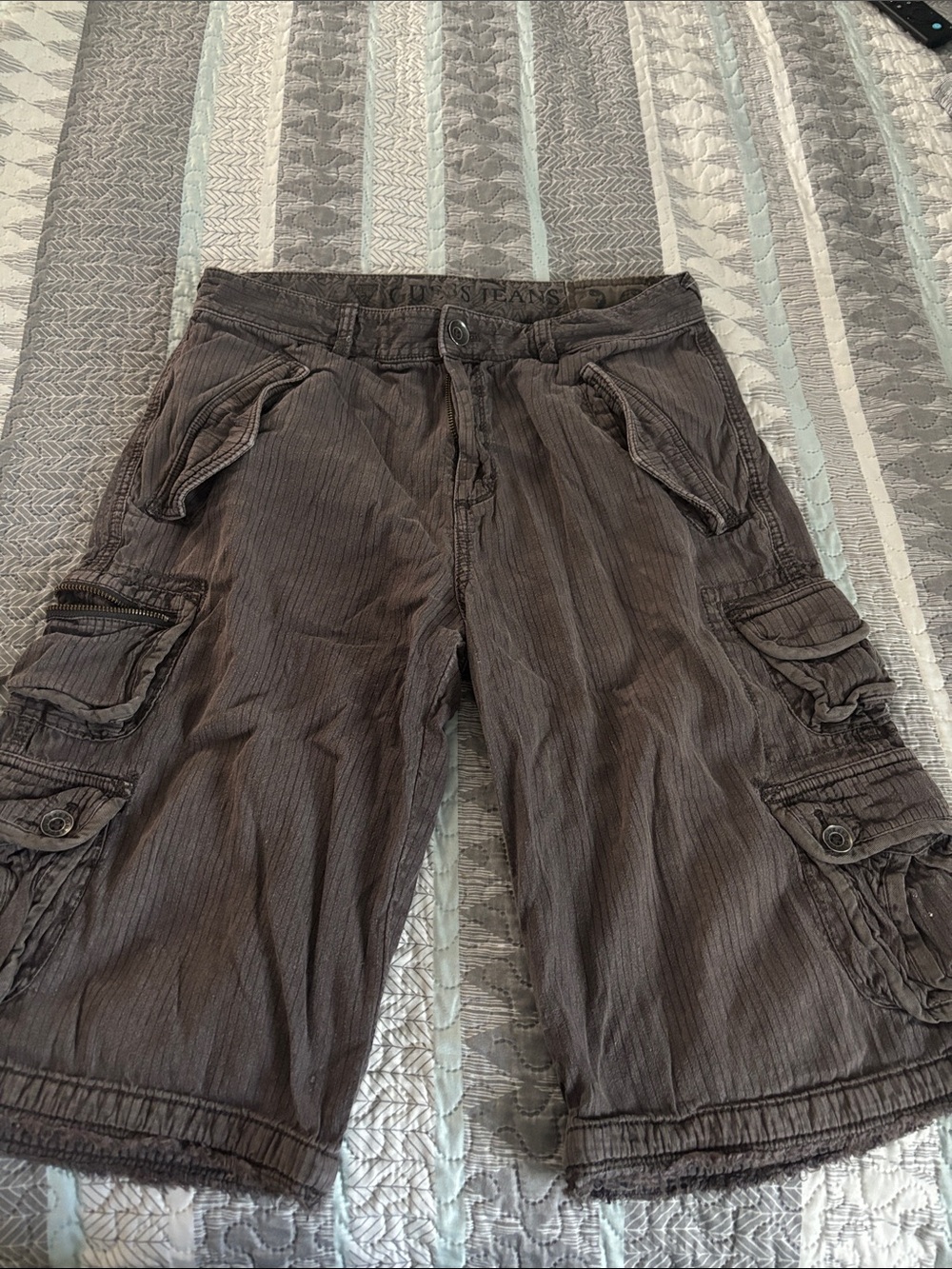 Guess Men's Brown Cargo Shorts
